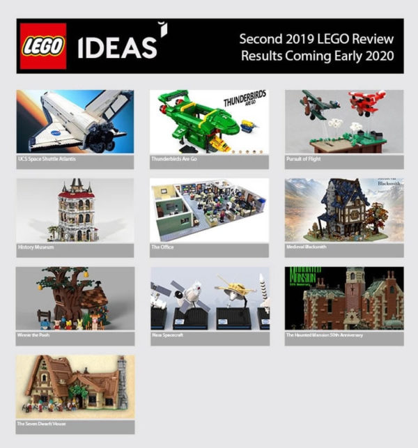 LEGO IDEAS : Dix projets qualifiés pour la prochaine phase d'évaluation