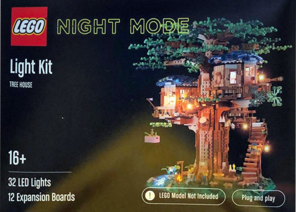 lego light kit night mode tree house 1