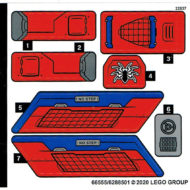 76150 lego marvel spider man spiderjet venom sticker sheet