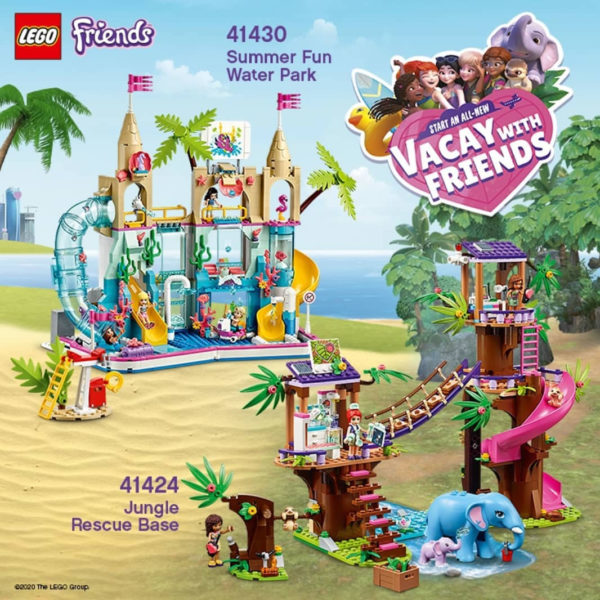 lego friends summer 2020 41424 41430