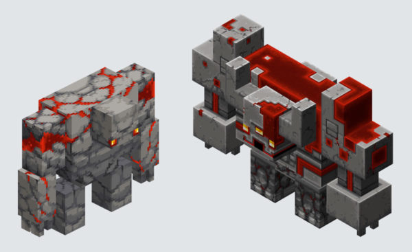 Minecraft Dungeons Redstone Golem & Redstone Monstrosity