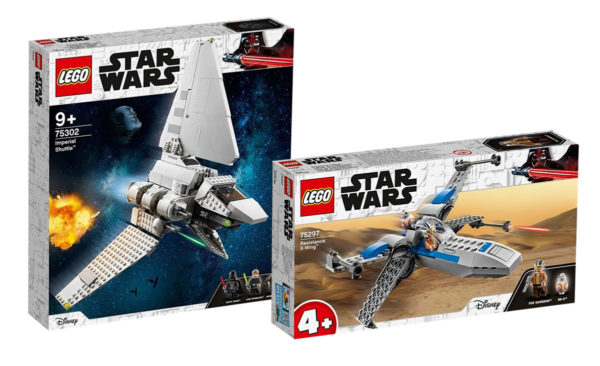 LEGO Star Wars 75302 Imperial Shuttle & 75297 Resistance X-wing Fighter