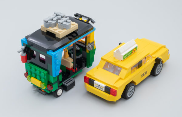 LEGO Creator 40668 Yellow Taxi & 40669 Tuk-tuk