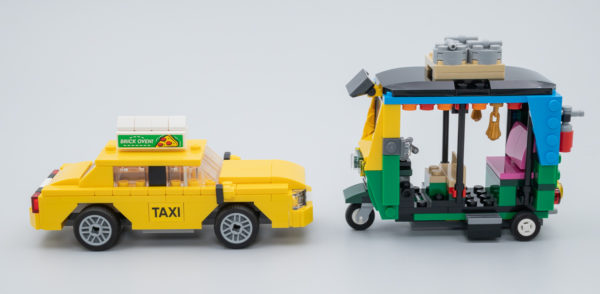 LEGO Creator 40668 Yellow Taxi & 40669 Tuk-tuk