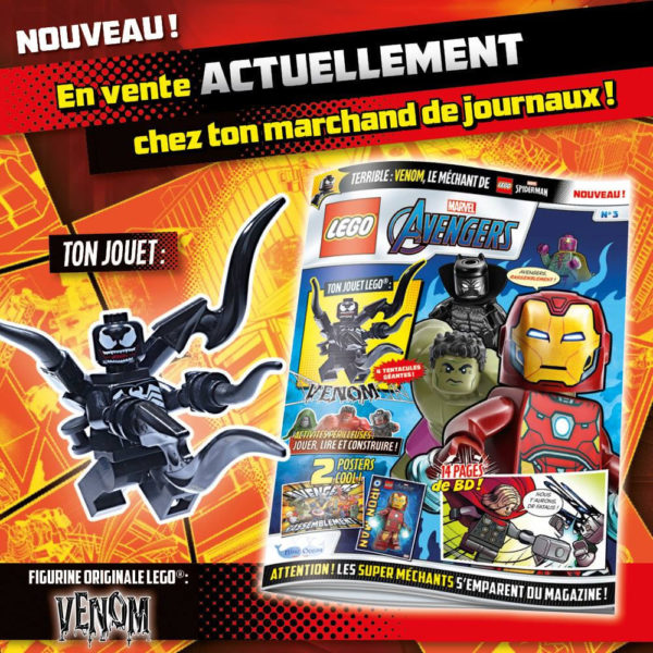 lego marvel avengers magazine fevrier 2021 venom minifigure