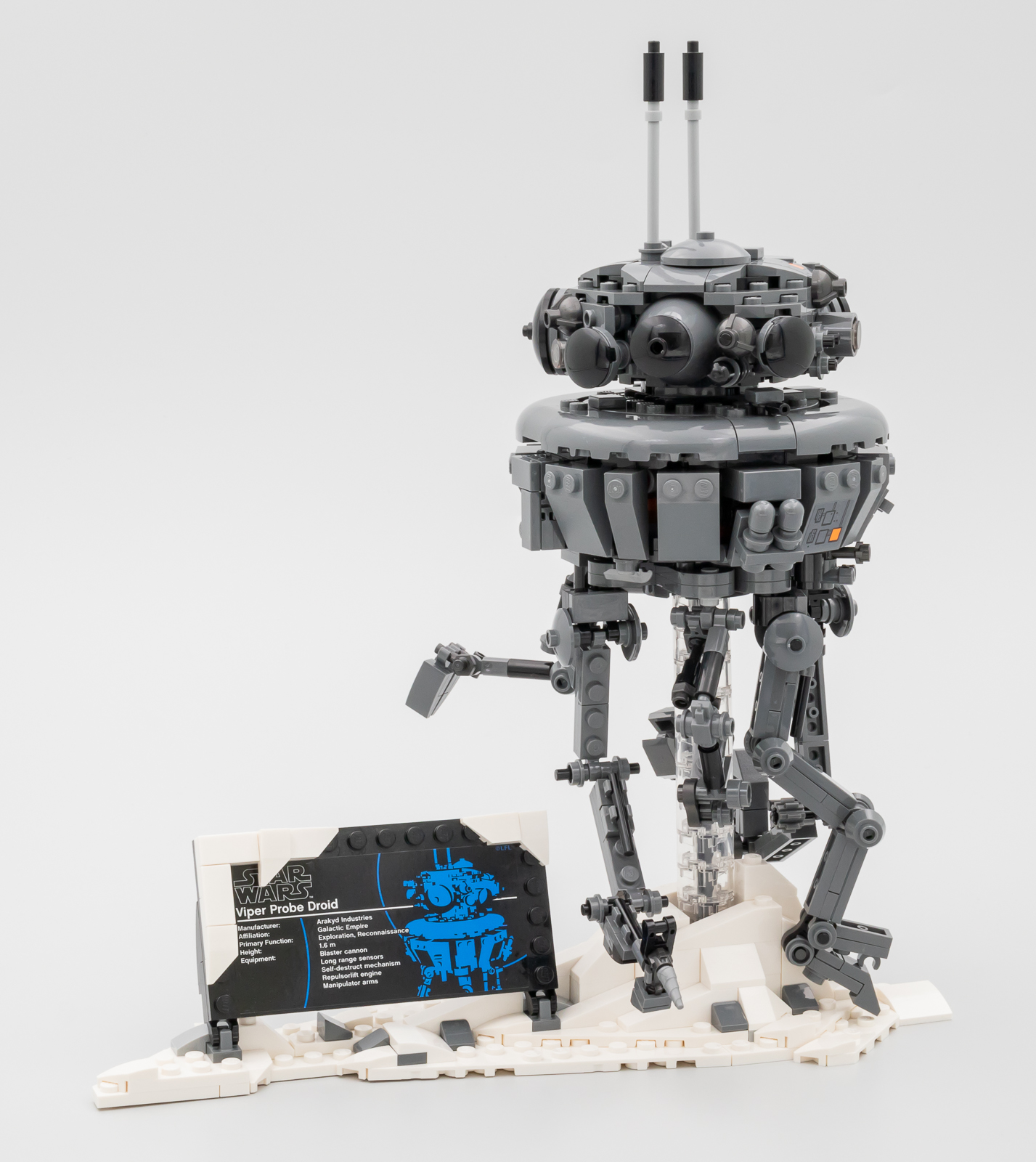 Review Lego Star Wars Imperial Probe Droid Hoth Bricks