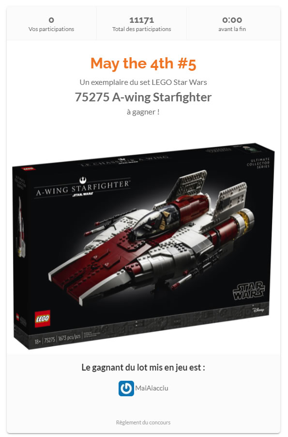 lego 75275 awing starfighter contest results hothbricks