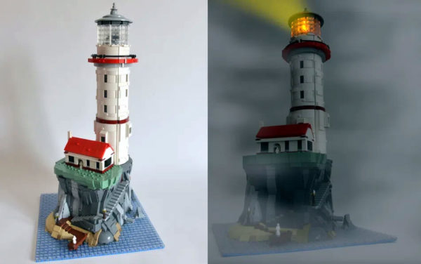 lego ideas motorized lighthouse project