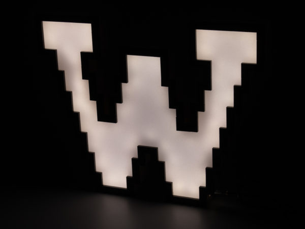 we love what you build led letter 2