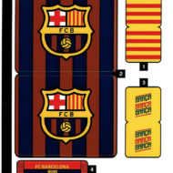 40485 lego fc barcelona celebration sticker sheet