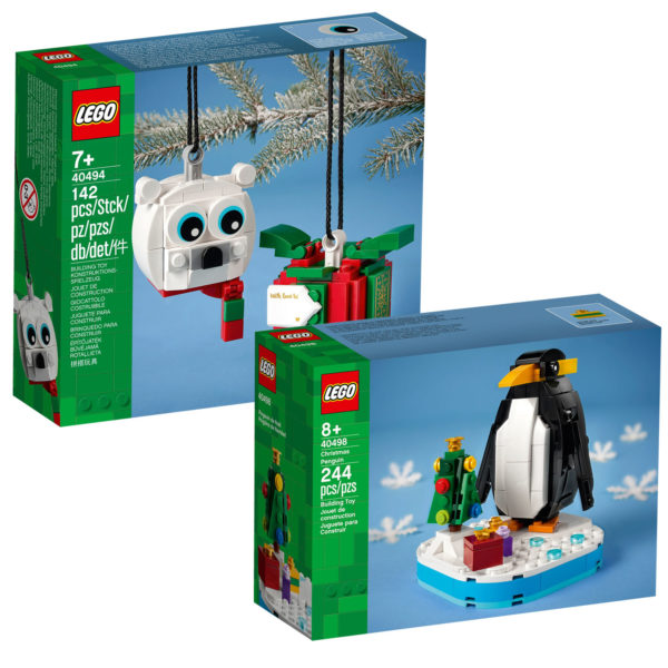 40494 lego polar bear gift pack 40498 christmas penguin