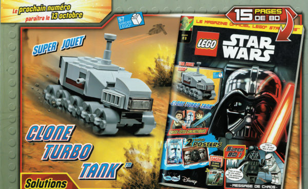 lego starwars magazine octobre 2021 clone turbo tank