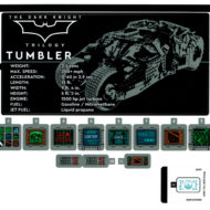 76240 lego dc comics batman matmobile tumbler sticker sheet