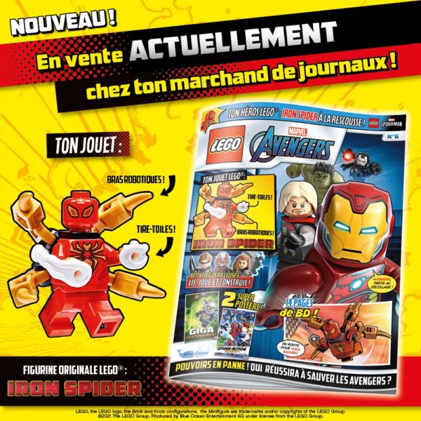 lego marvel avengers magazine iron spider