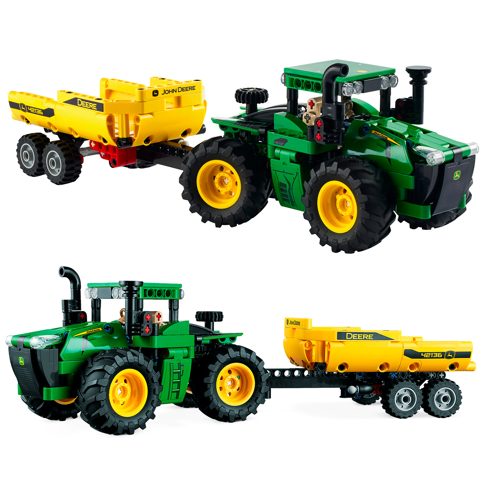 BRICKS New John Deere 4WD HOTH Tractor ▻ 2022: LEGO 42136 Technic - 9620R