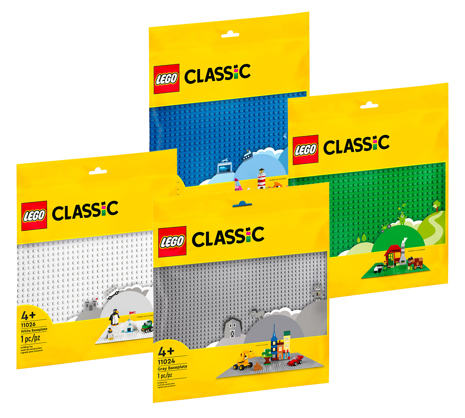 Plaque de base blanche 32 x 32 - LEGO® Classic 11026 - Super Briques