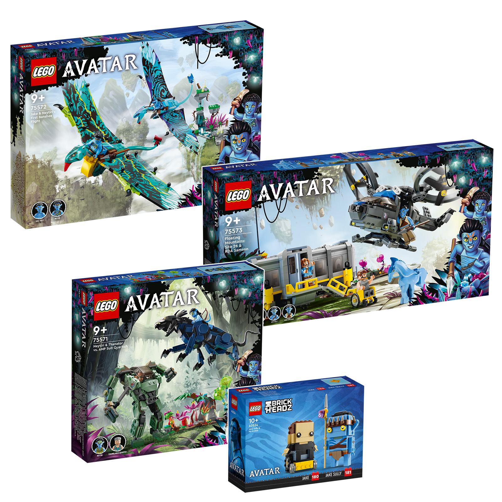 LEGO® Avatar new parts review: 75571, 75572, 75573, 75574 and BrickHeadz  40554