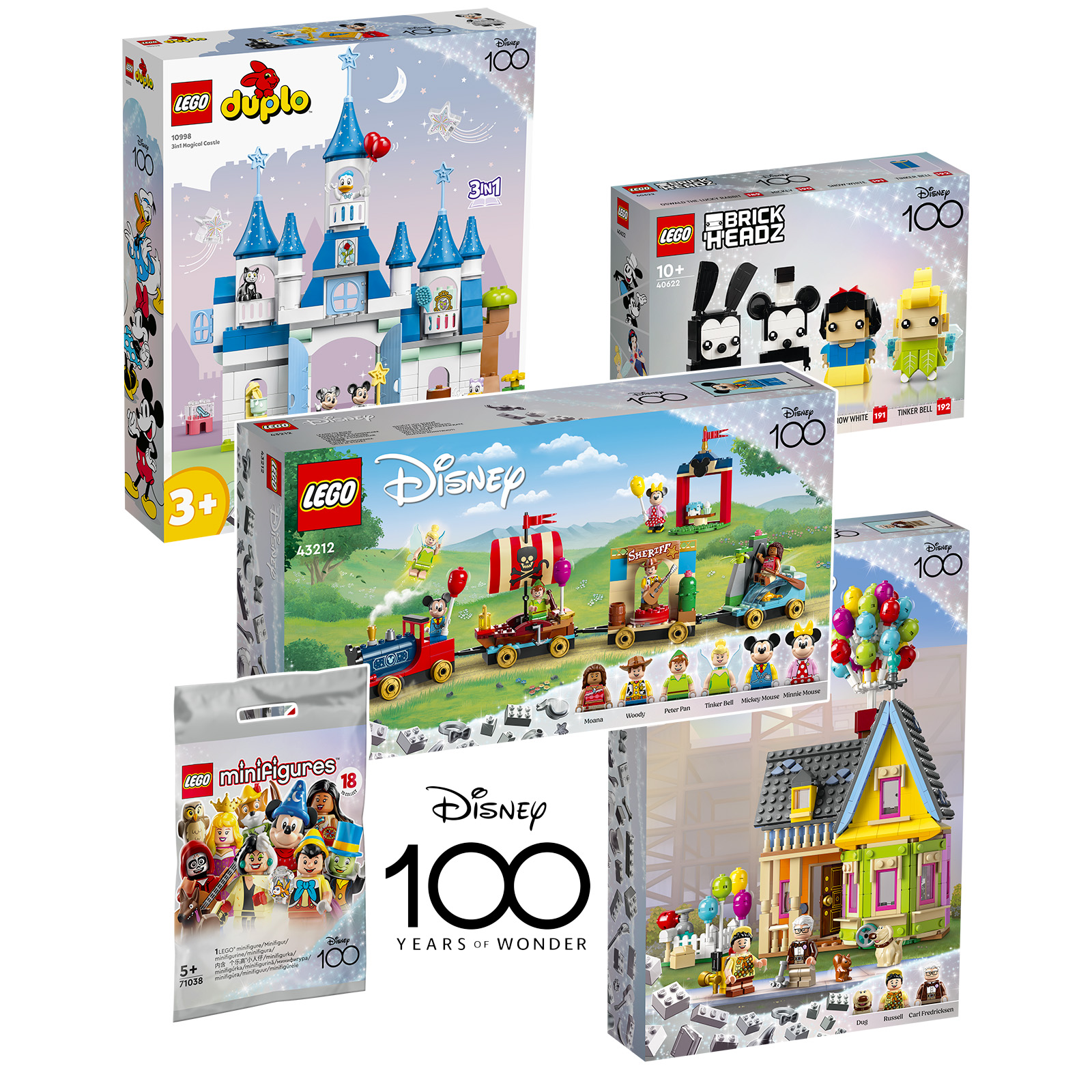 LEGO 40622 BrickHeadz Disney 100th Celebration