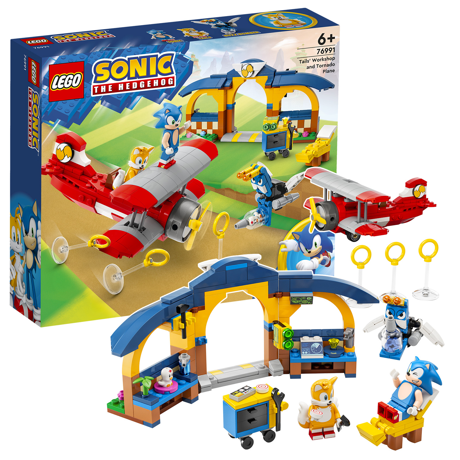 LEGO Sonic Tails' Workshop and Tornado Review! 2023 set 76991