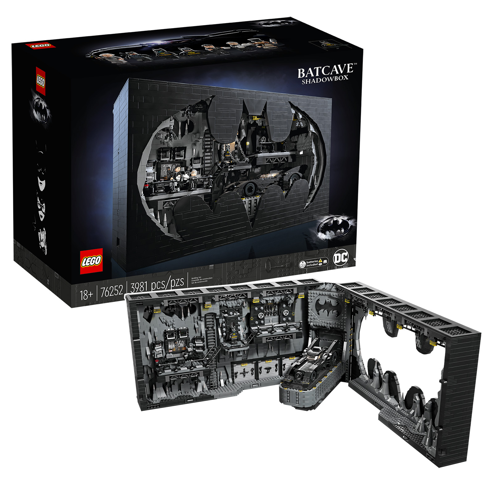 Sur le Shop LEGO Le set DC 76252 Batcave Shadow Box est disponible en