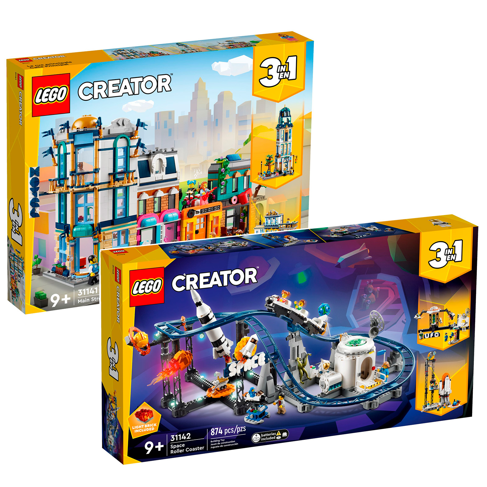 ▻ 全新LEGO Creator 3in1 2023 版本：31141 Main Street 和31142