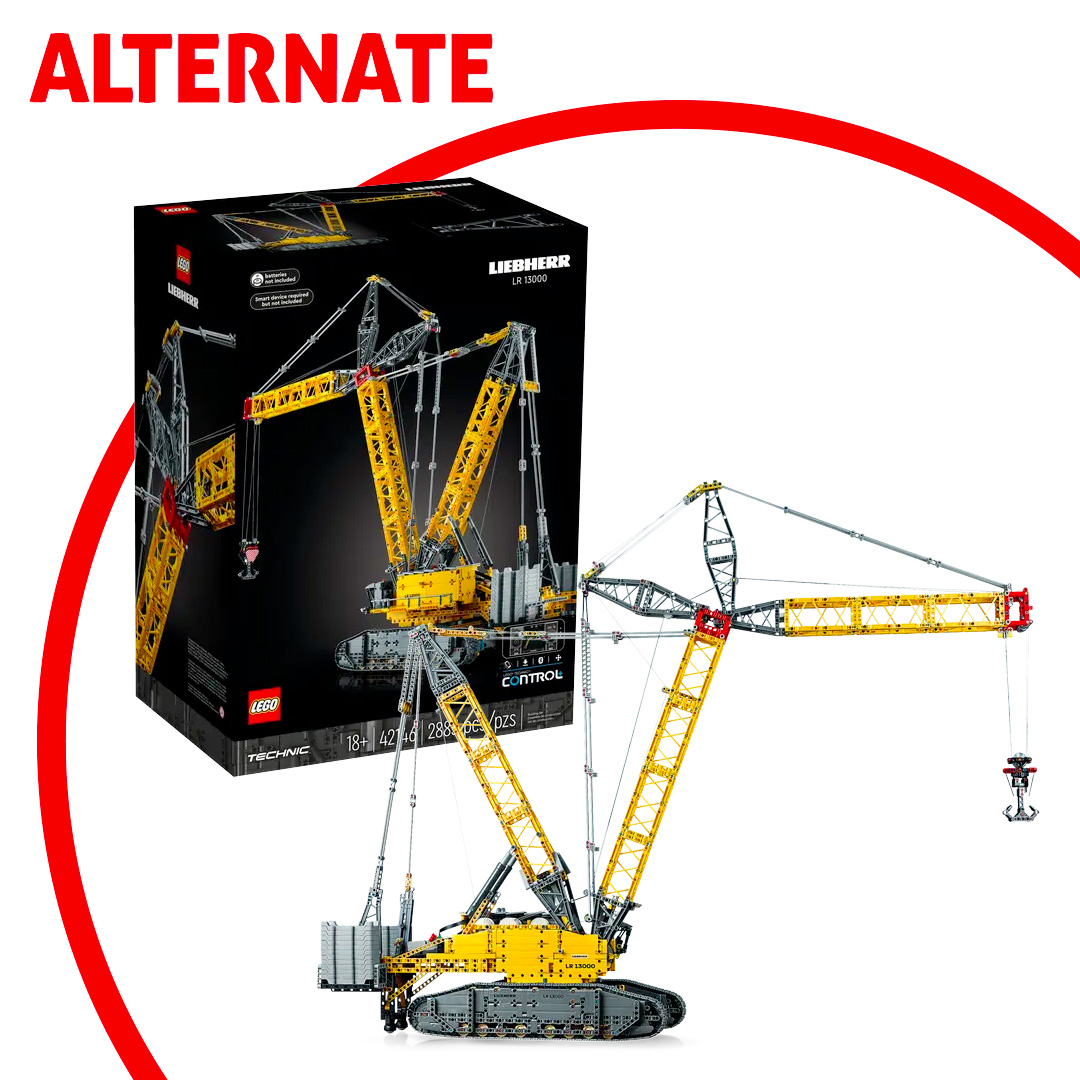▻ At Alternate: the LEGO Technic 42146 Liebherr Crawler Crane LR