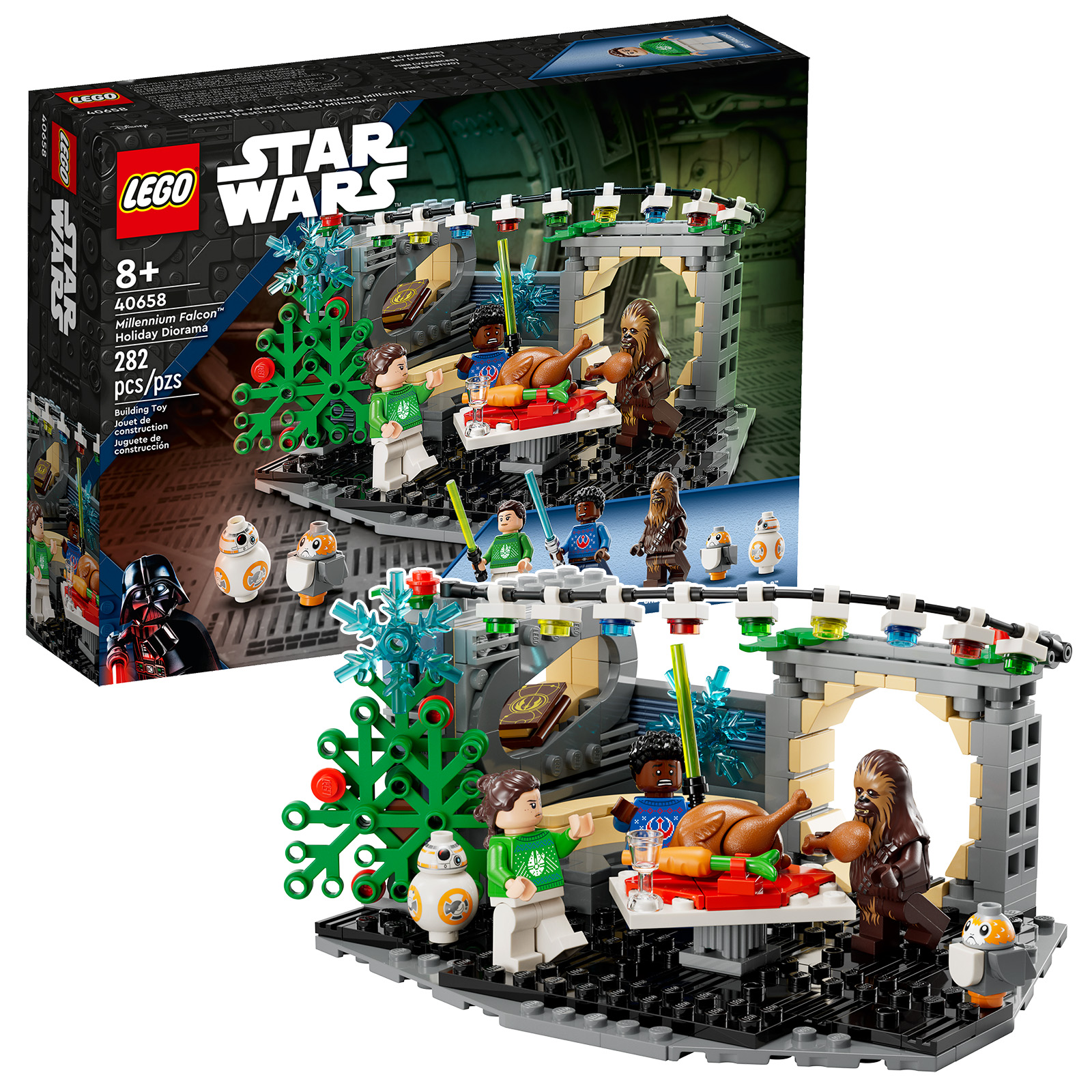 Millennium Falcon™ Holiday Diorama 40658 | Star Wars™ | Buy online at the  Official LEGO® Shop US