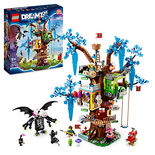 LEGO DREAMZzz 2-en-1 La Cabane Fantastique dans l’Arbre, Jouet à Construire de 2 Façons,avec Mme Castillo, Izzie, Mateo et les Minifigurines du Chasseur de la Nuit,Jeu Imaginatif sur la Série TV 71461