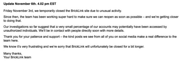 bricklink hack confirmed