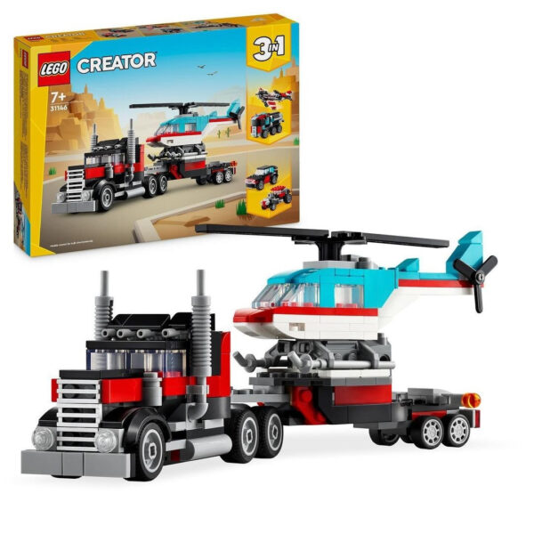 31146 lego creator flatbed truck helicopter