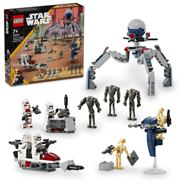 75372 lego starwars clone trooper battle droid battle pack 1