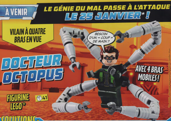 lego marvel magazine janvier 2024 doctor octopus minifigure