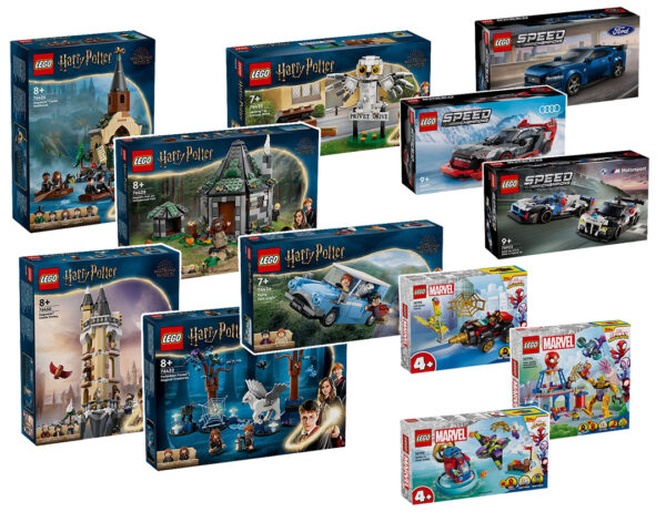 new lego harry potter speed champions marvel sets march 2024