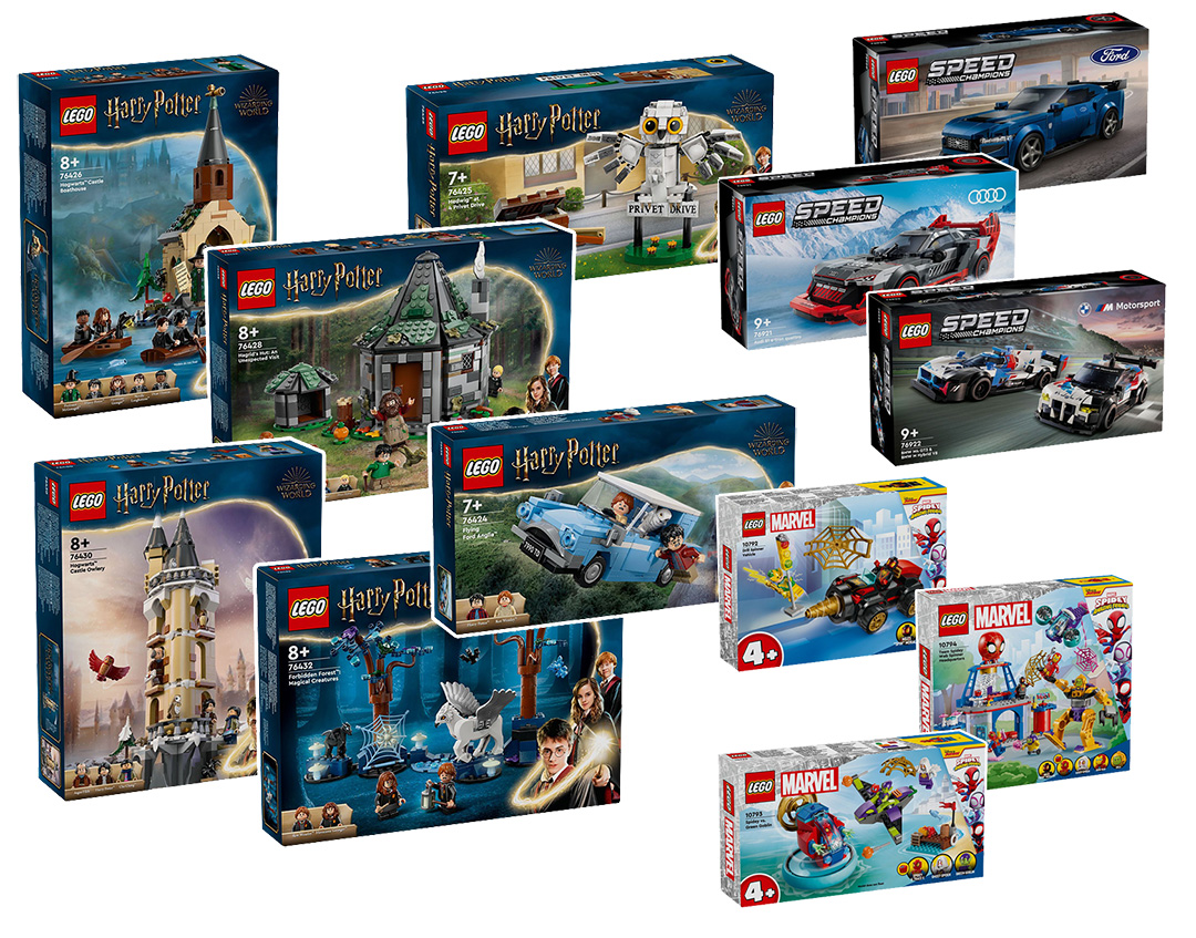 New LEGO Harry Potter, Speed Champions and Marvel 2024 products the sets are online on the Shop