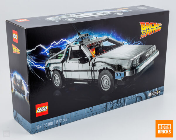 10300 lego back future delorean concours hothbricks