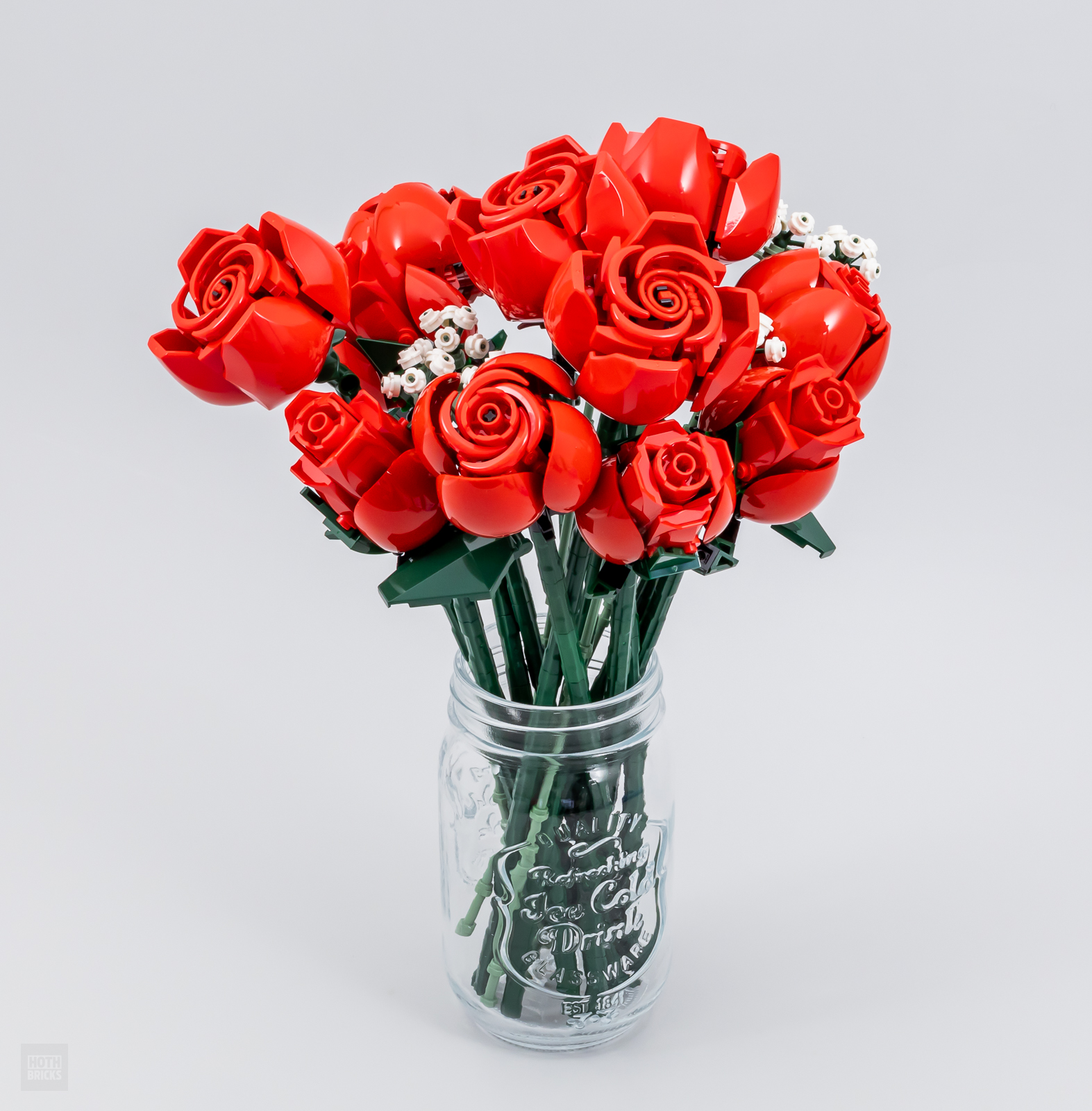 LEGO Icons Flower Bouquet Building Decoration Set - Artificial Flowers with  Rose
