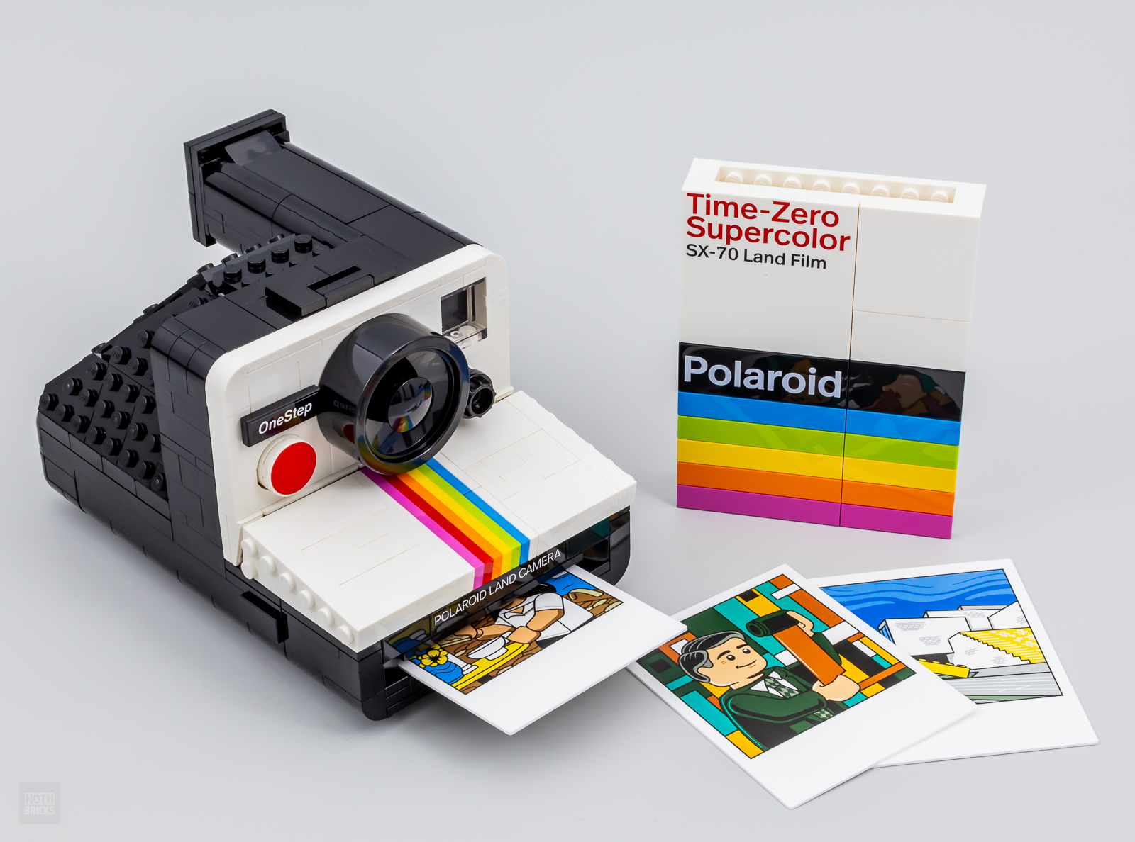 LEGO Ideas 21345 Polaroid compared to the real deal