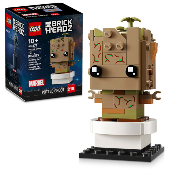 40671 lego marvel potted groot brickheadz