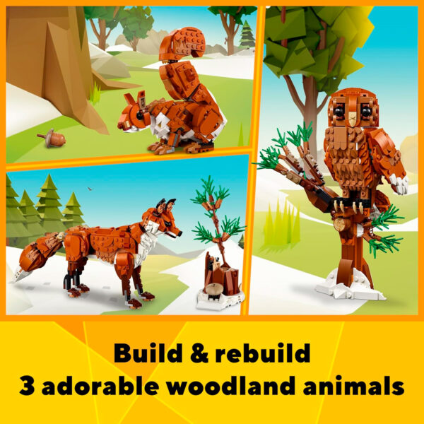 lego creator 31154 forest animals red fox 2