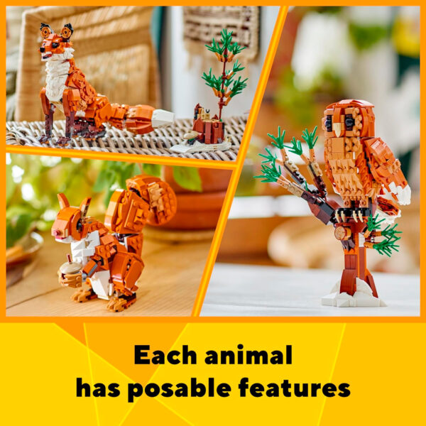 lego creator 31154 forest animals red fox 3