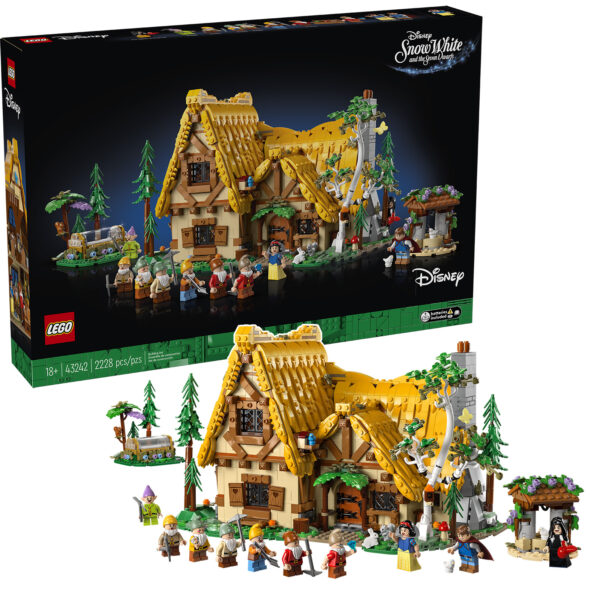 43242 lego disney snow white seven dwarfs cottage 4