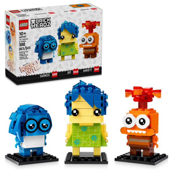 40749 lego brickheadz disney pixar joy sadness anxiety