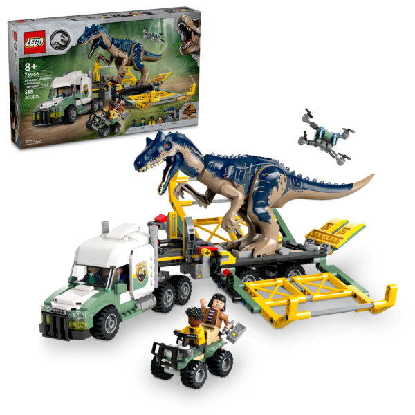 76966 lego jurassic world dinosaur missions allosaurus transport truck