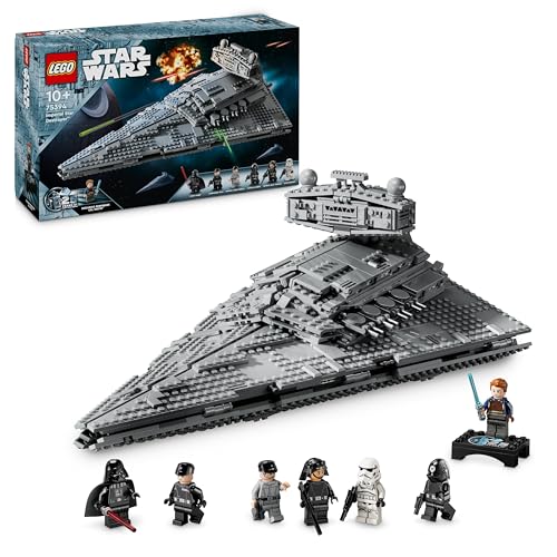 LEGO Star Wars Le Destroyer Stellaire de Classe Impérial - Vaisseau à Construire pour Enfant dès 10 Ans, Personnages Dark Vador et Cal Kestis - Idée Cadeau pour Garçons et Filles 75394