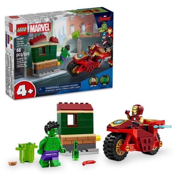 76287 lego marvel iron man bike and the hulk 1