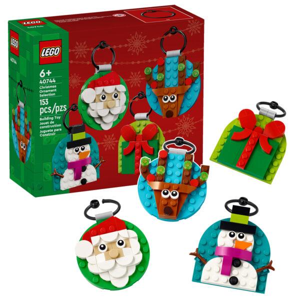 40744 lego christmas ornament selection