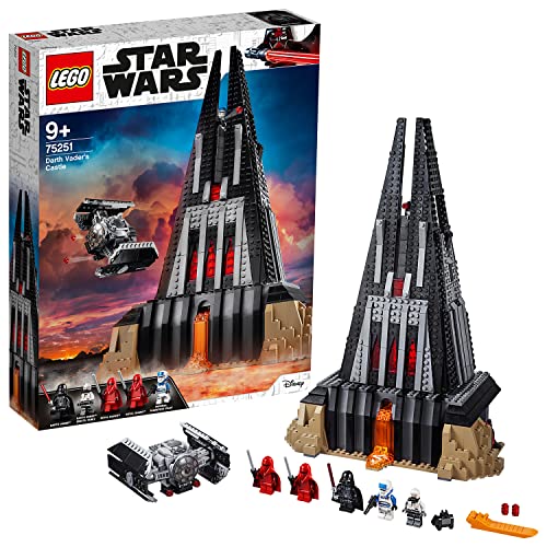 LEGO 75251 Star Wars Le château de Dark Vador, Ensemble de construction avec modèle TIE Advanced Fighter et 2 figurines Dark Vador [Exclusif Amazon]