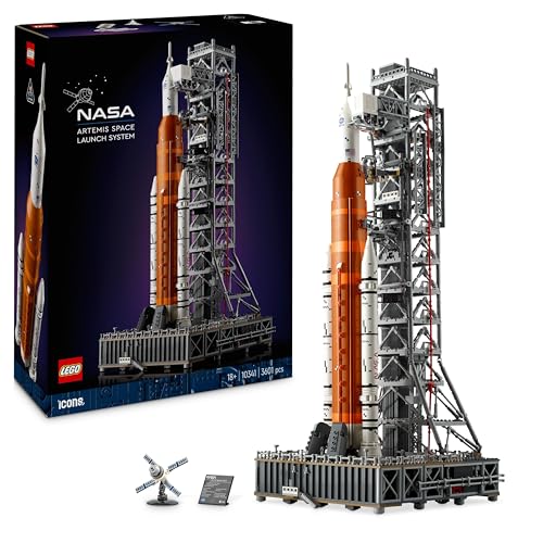 Lego Icons Le Système de Lancement Spatial d’Artemis de la NASA - Edition Collector - Objet Décoratif pour la Maison et Le Bureau - Set de Construction pour Adultes Hommes et Femmes 10341