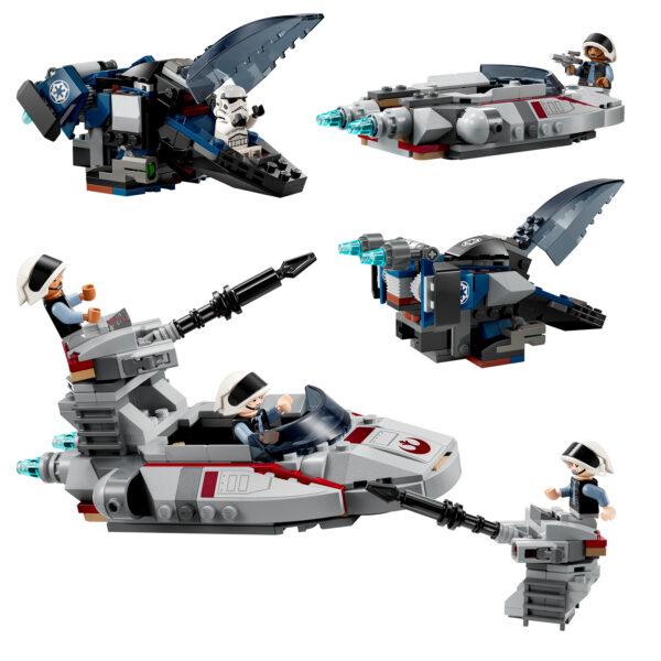 40755 lego starwars imperial dropship vs rebel scout speeder 5