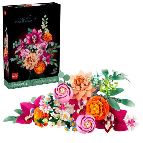 10342 lego botanicals pretty pink flower bouquet